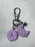Purple Moon Keychain