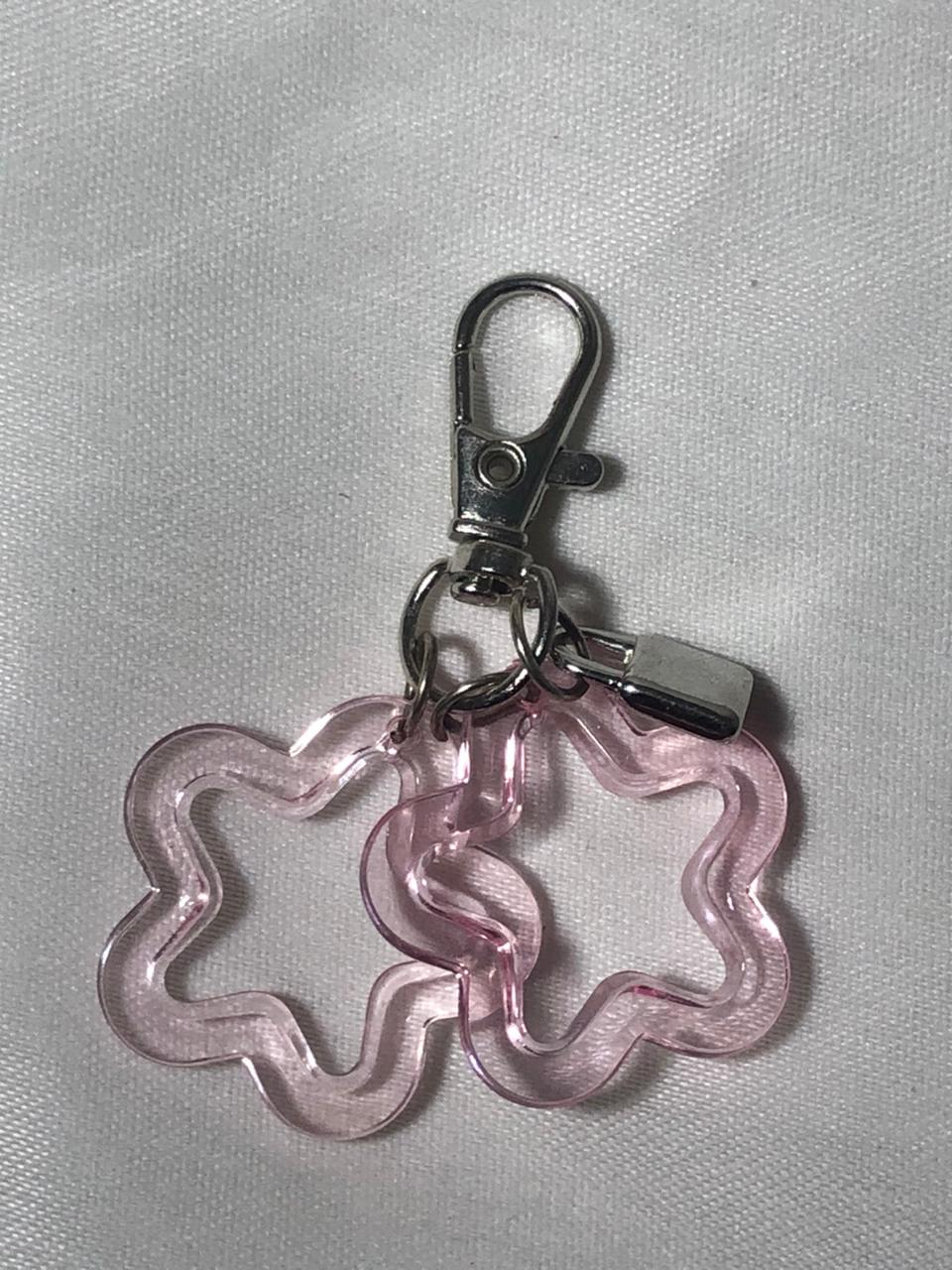 Pink Stars Keychain