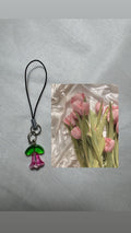 Pink Tulip Phone Charm