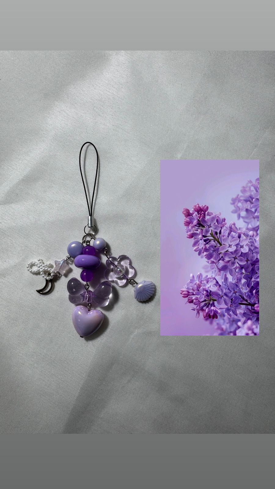 Purple Phone Charm