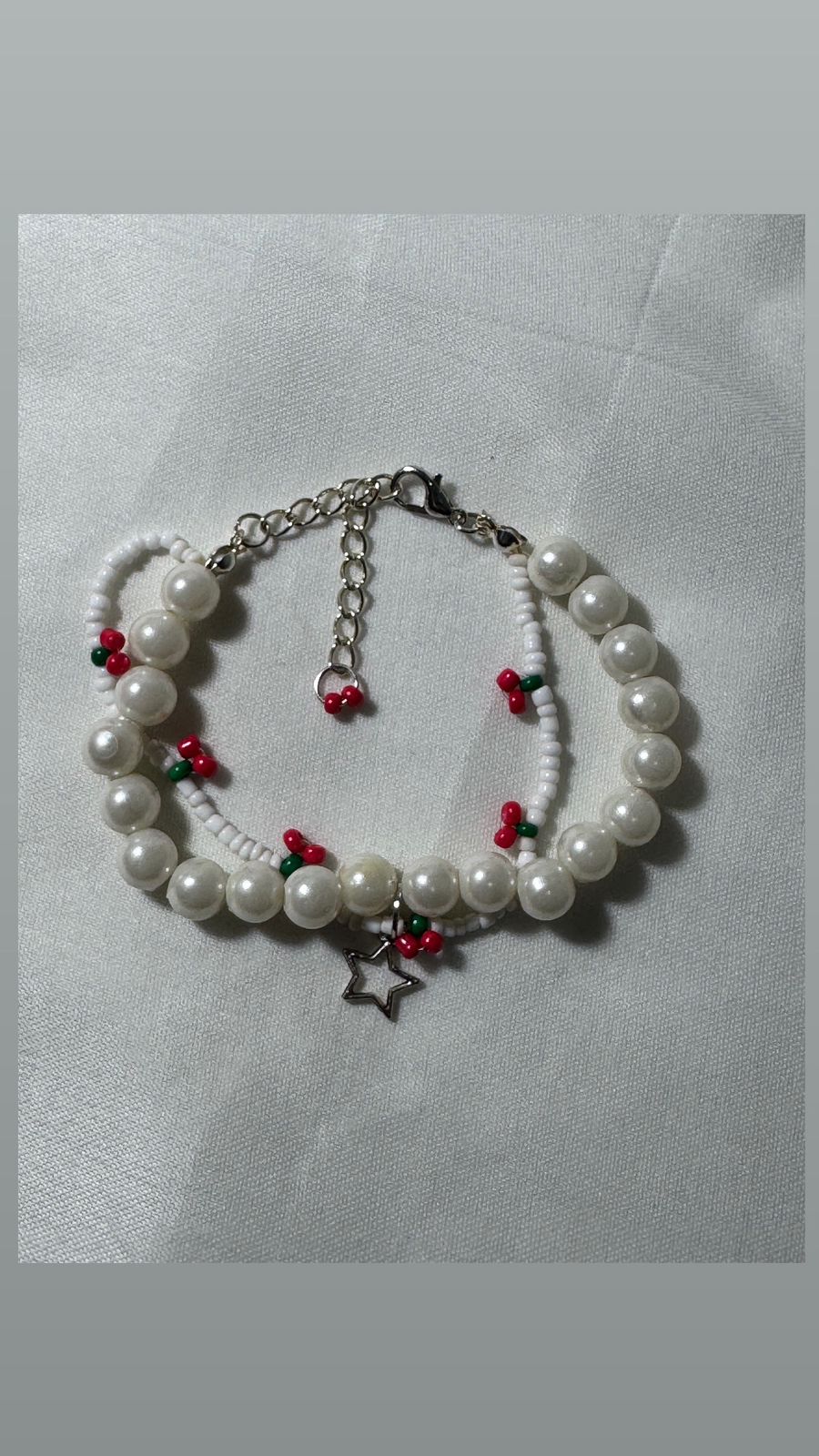 White Cherry Bracelet