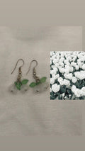 White Flowers Earrings