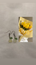 Yellow Bellflower Earrings