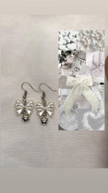 Bow Heart Earrings
