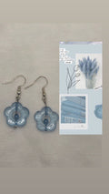 Blue Floral Earrings