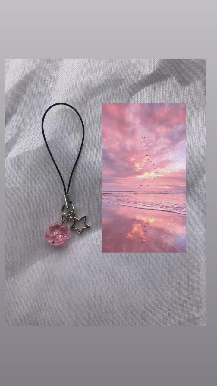 Pastel Pink Phone Charm