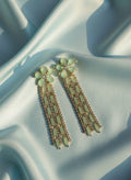 Green Statement Earrings