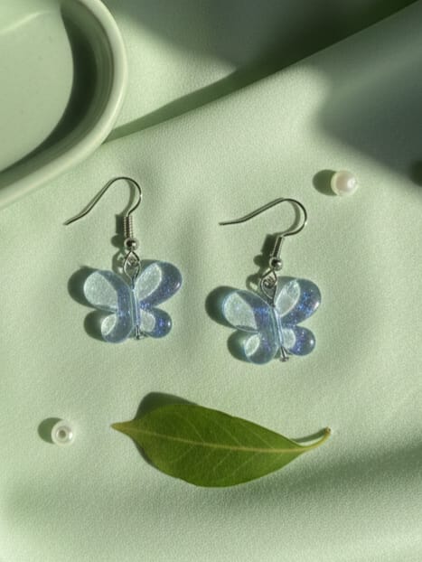 Blue Butterfly Earrings