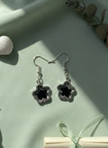 Black Heart Star Earrings