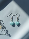 Blue Heart Earrings