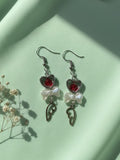 Heart Bow Wings Earrings
