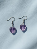Purple Heart Earrings