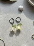 Yellow Tulip Earrings