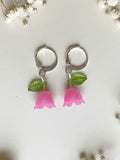 Pink Tulip Earrings