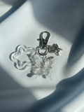 White Butterfly Star Keychai