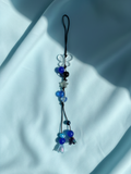 Blue and Black Phone Charm