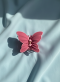 Pink Butterfly Claw Clip