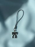 Black Bow Phone Charm