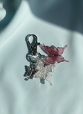 Red and White Butterfly Keychain