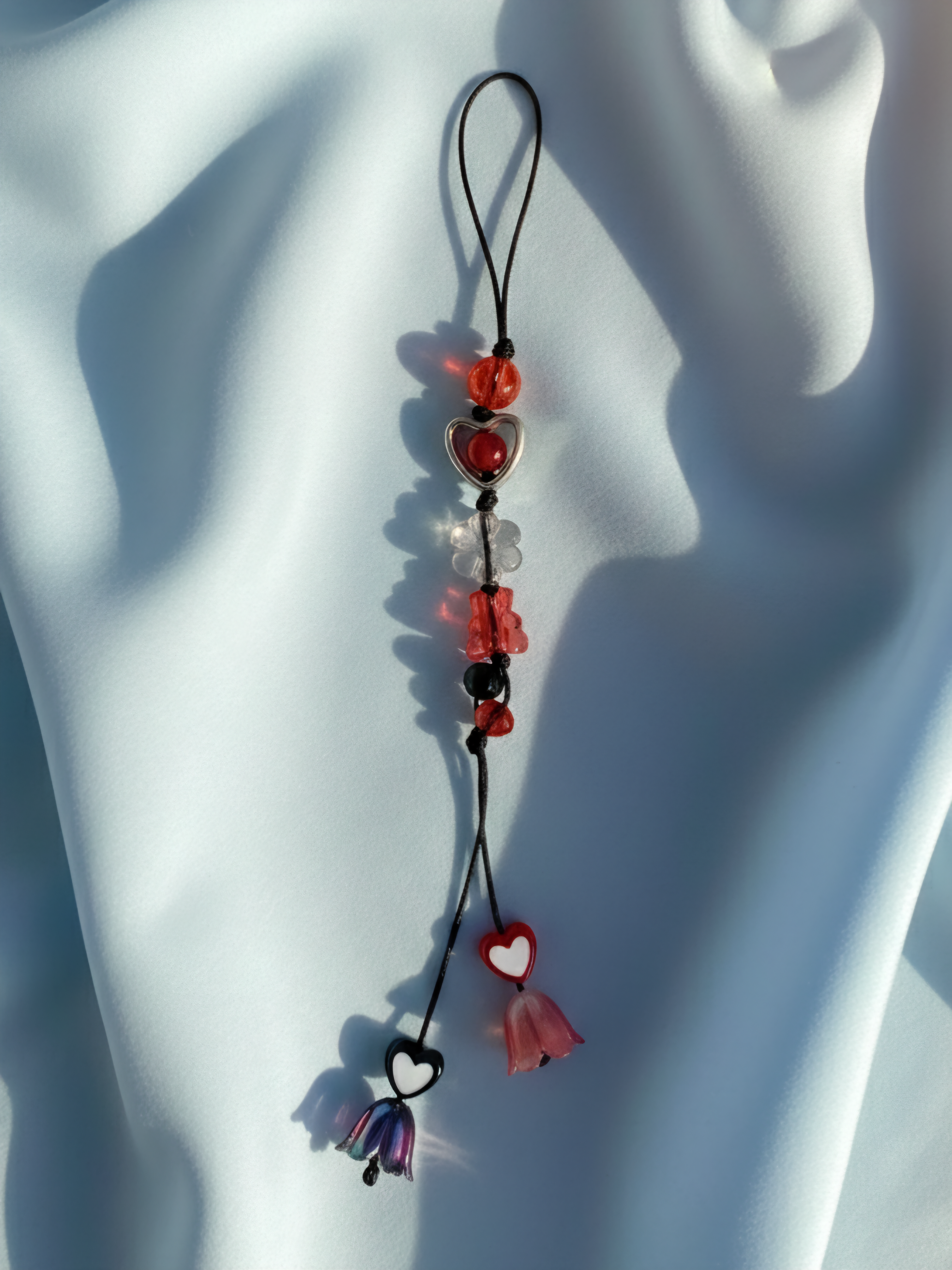 Red and Black Phone Charm