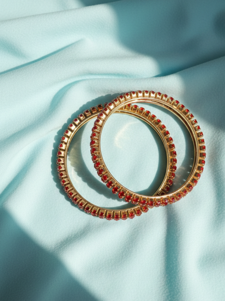 Pair of Maroon bangels Kara