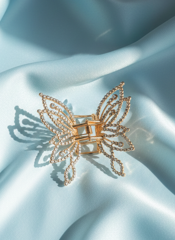 Golden Fancy Claw Clip