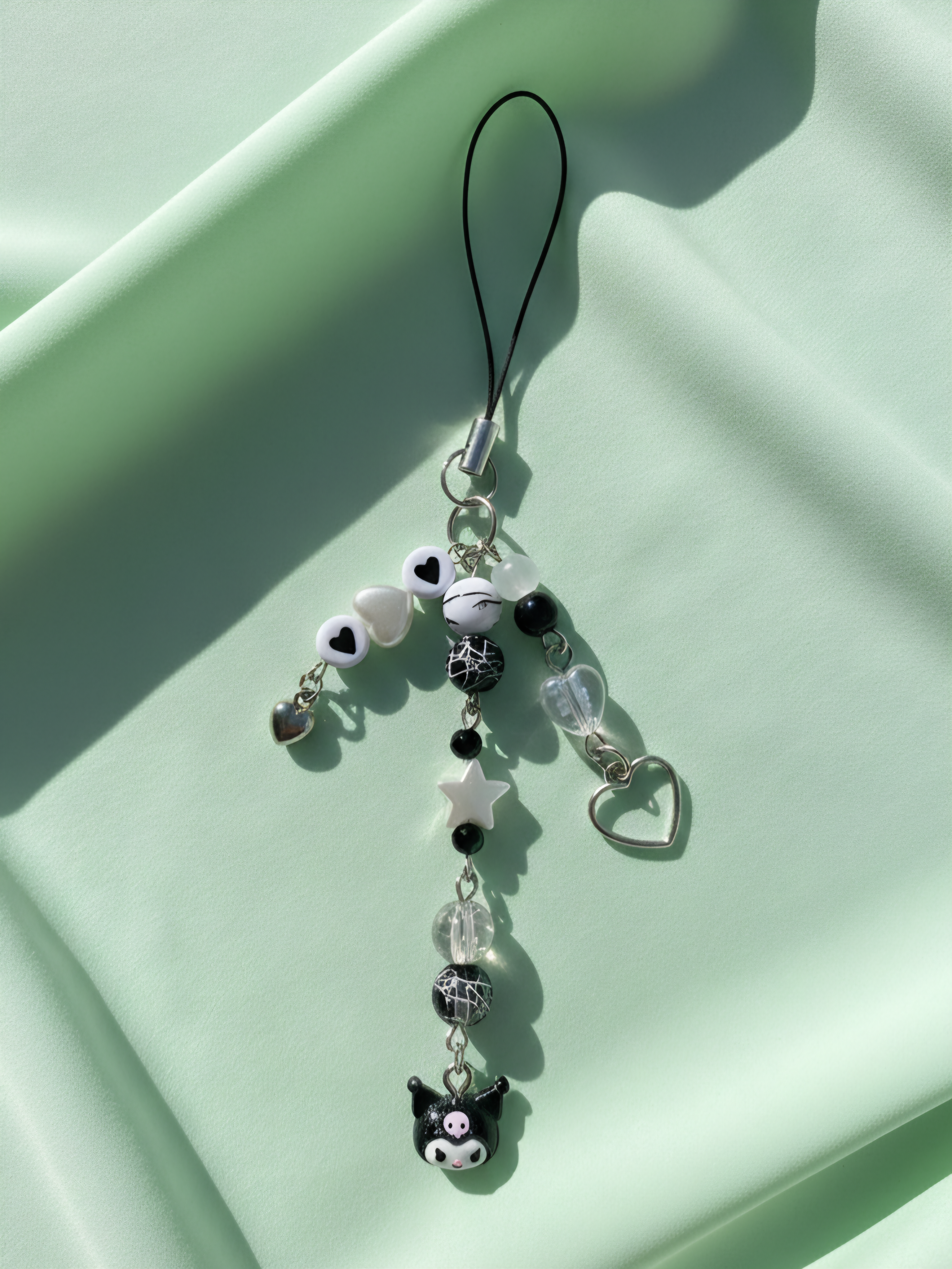 Black Kuromi Phone Charm