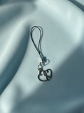 Double Heart Phone Charm