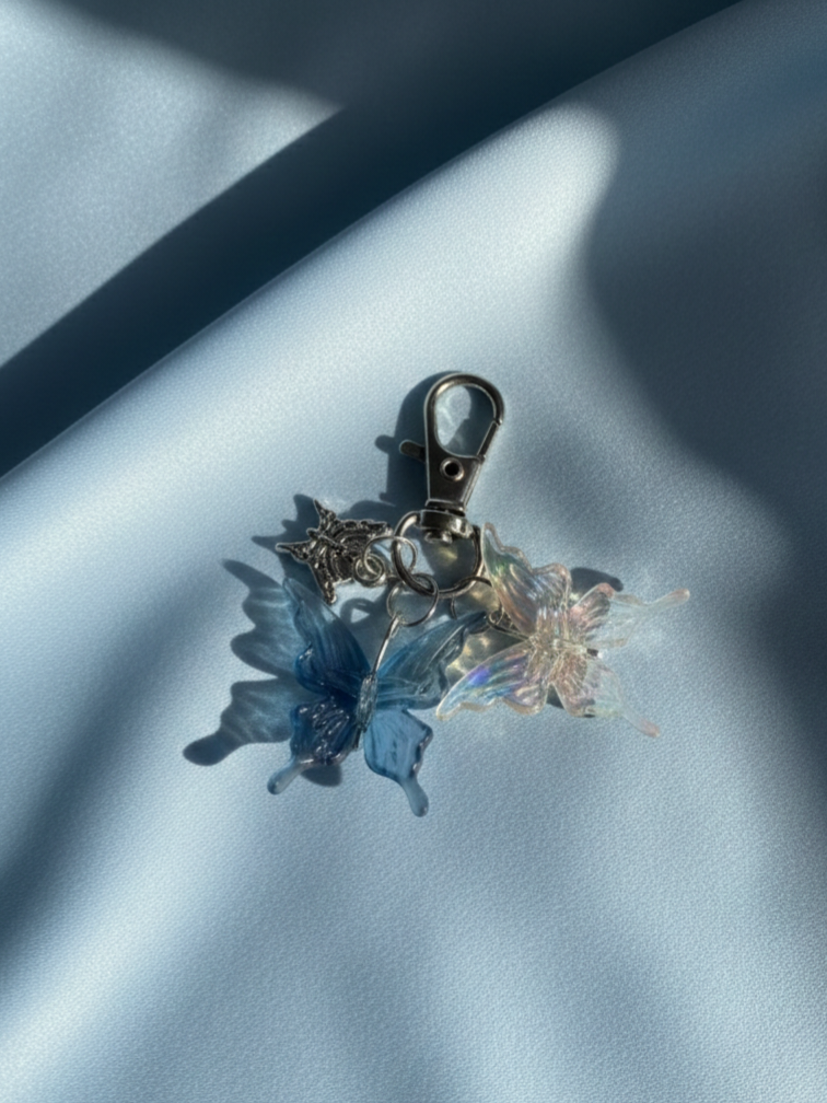 Blue butterfly Keychain
