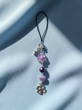 Purple Clover Leaf Phone Charm