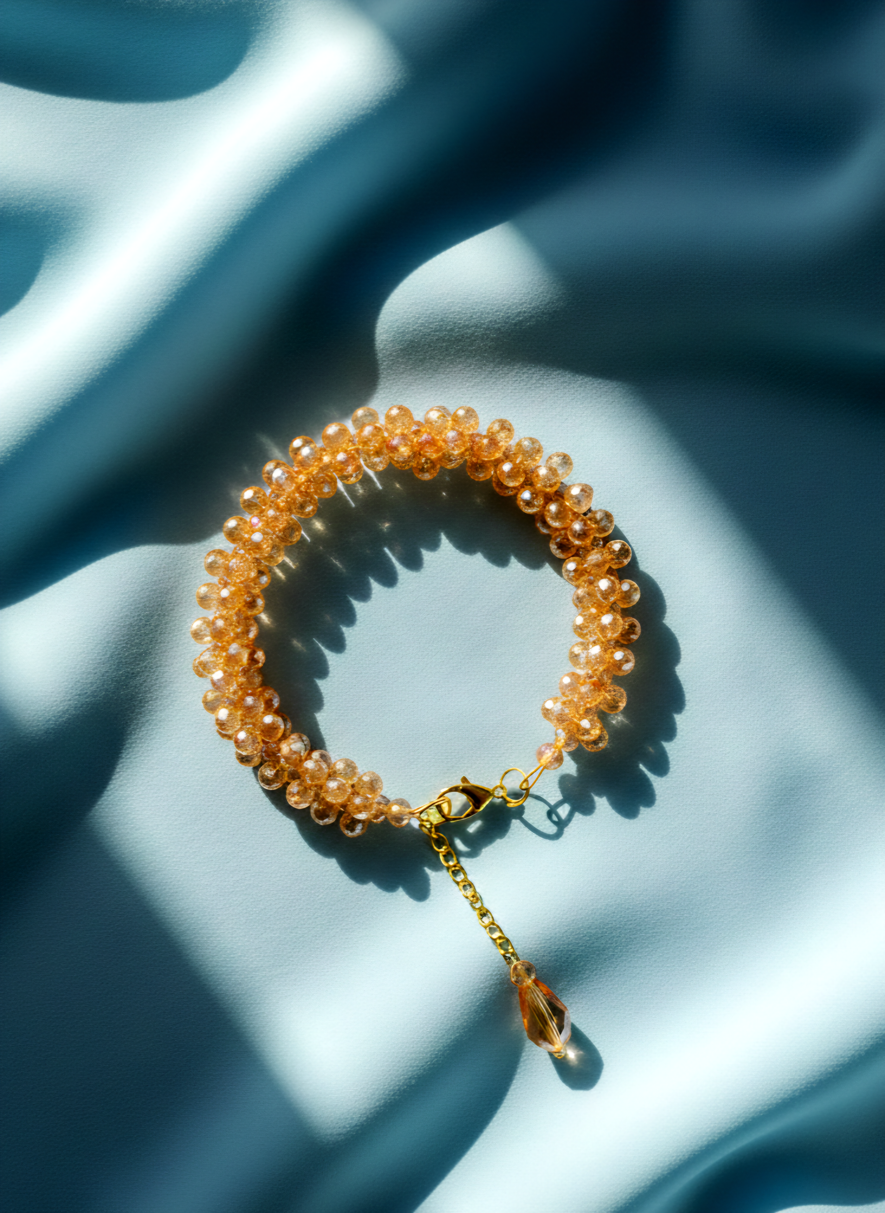 Golden Beaded Gajra Bracelet