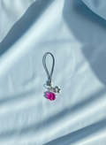 Pink Clover Leaf Star Phone Charm