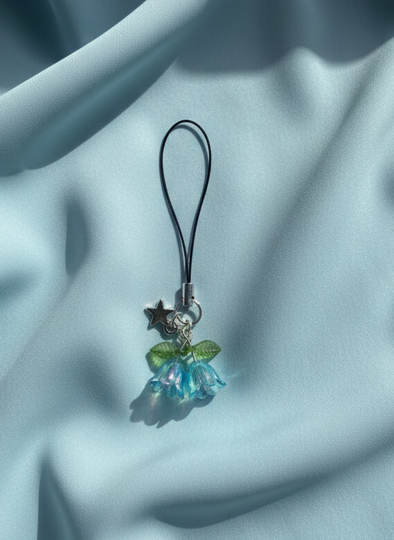 Blue Bellflowers Phone Charms
