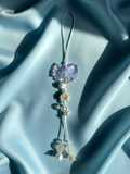 White Bow Phone Charm