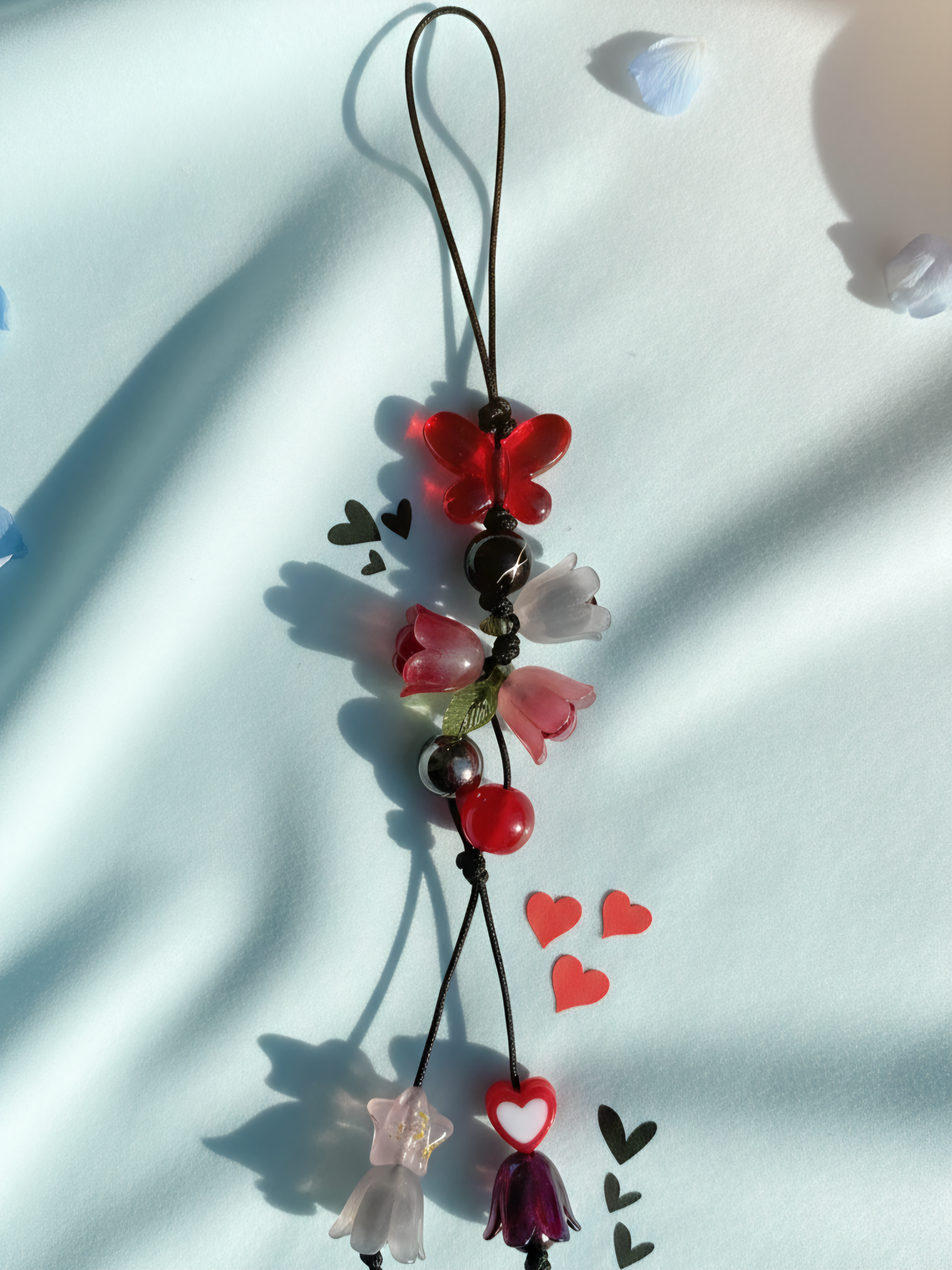 Red Butterfly Phone Charm